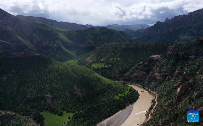 China: panorama de Sanjiangyuan, Qinghai 