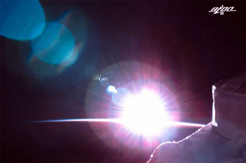 Aeronave de carga chinesa Tianzhou-3 separa-se do conjunto da esta??o espacial