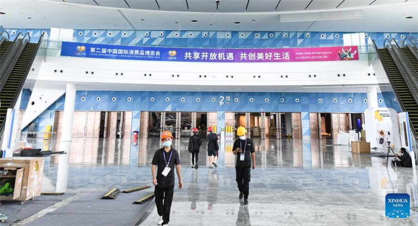 Haikou se prepara para a 2a Exposi??o Internacional de Produtos de Consumo da China