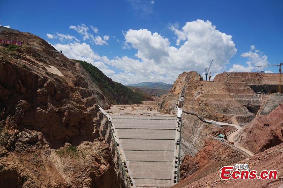 Usina Hidrelétrica de Maerdang em constru??o em Qinghai