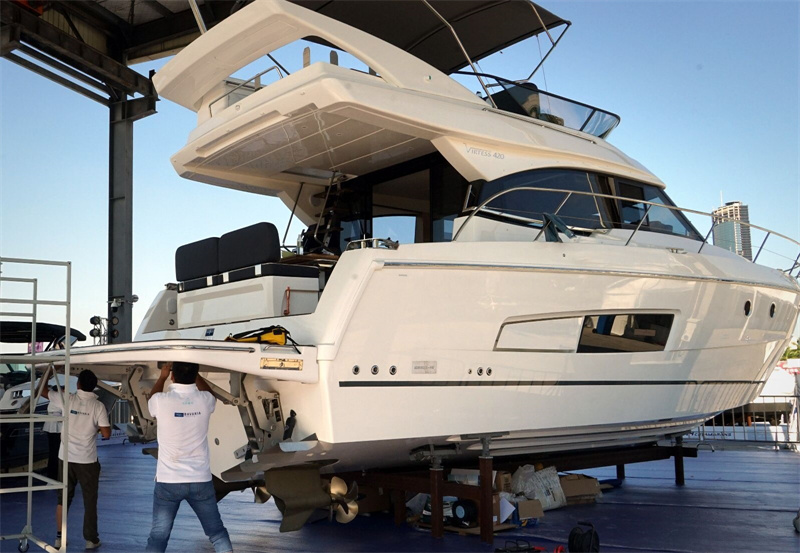 Hainan realiza exposi??o de iates durante 2a Exposi??o Internacional de Produtos de Consumo da China