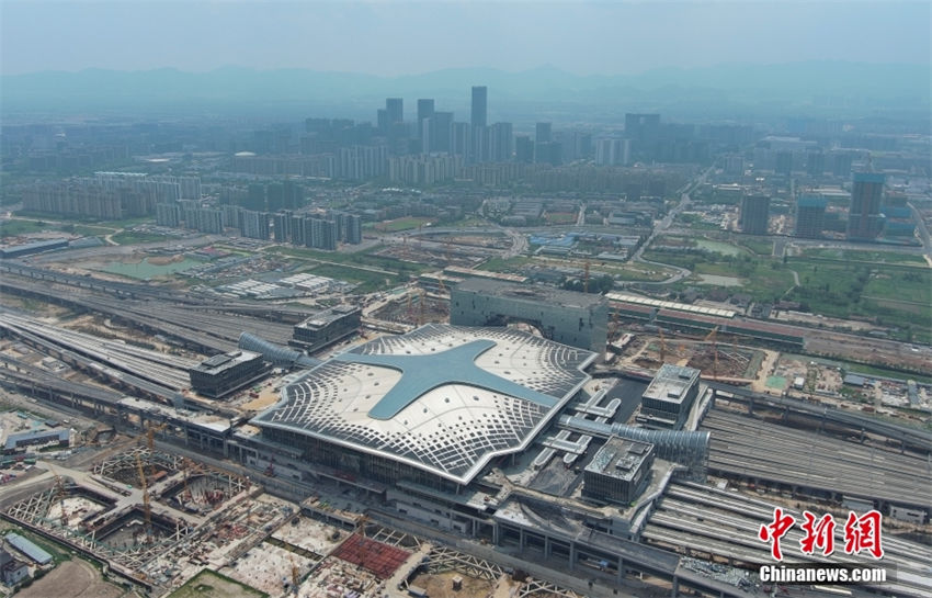 Jogos Asiáticos de Hangzhou 2022: Esta??o Ferroviária Oeste de Hangzhou é concluída