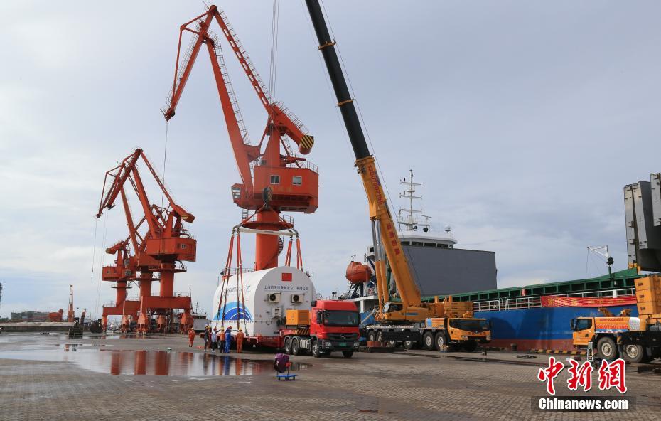 Módulo de laboratório Mengtian chega ao local de lan?amento de Wenchang
