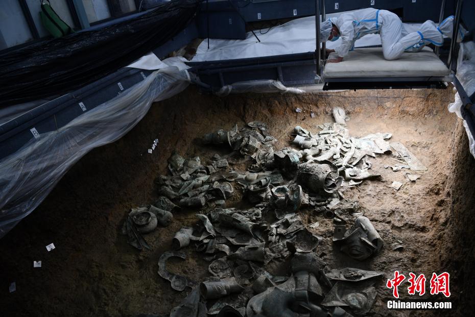 Escava??o arqueológica no po?o de sacrifício de Sanxingdui está prestes a ser concluída