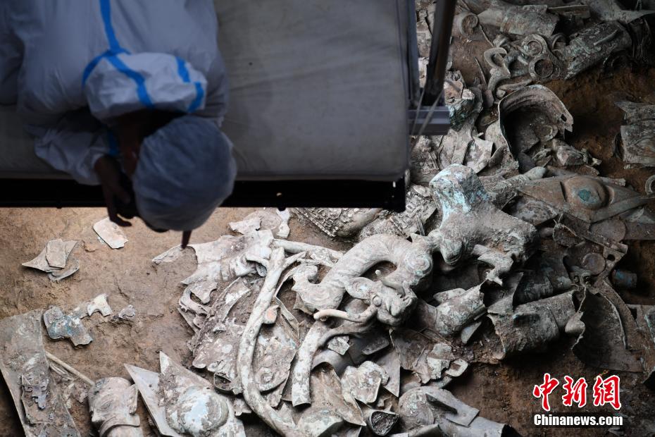 Escava??o arqueológica no po?o de sacrifício de Sanxingdui está prestes a ser concluída