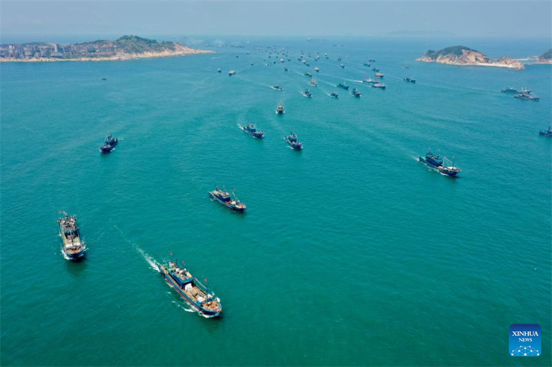 Fujian: proibi??o de pesca marítima é terminada no sudeste da China