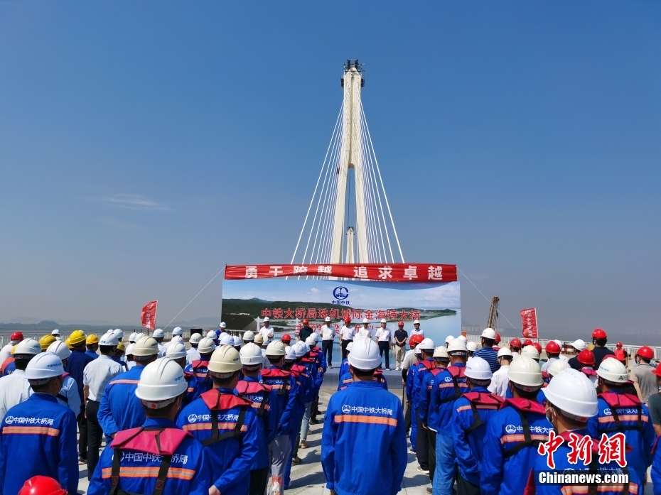 Galeria: acoplamento do v?o principal da ponte do projeto-chave da Grande área da Baía Guangdong-Hong Kong-Macau