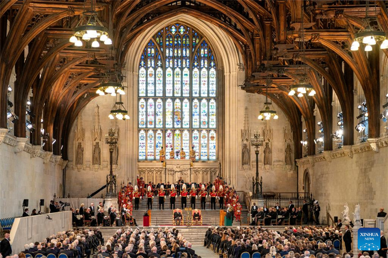 Rei Charles III da Gr?-Bretanha fala do 