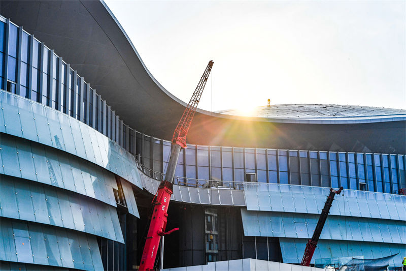 Hainan: constru??o do projeto da International Duty Free City está em andamento