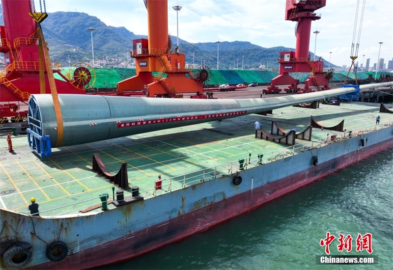 Jiangsu: lamina de turbina eólica mais longa do mundo é carregada com sucesso