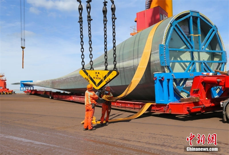 Jiangsu: lamina de turbina eólica mais longa do mundo é carregada com sucesso
