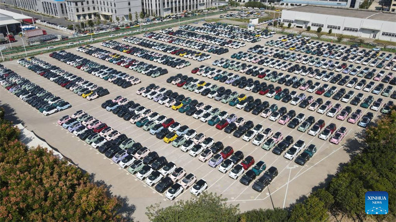 Cidade no leste da China vê aumento da produ??o de veículos de nova energia