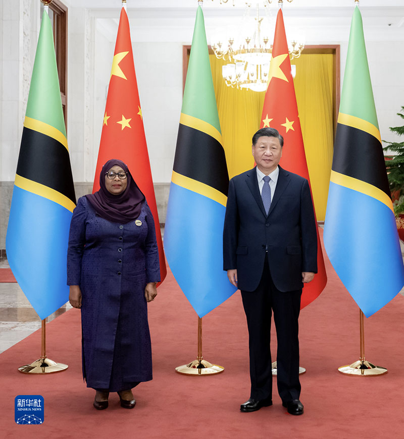 Xi Jinping mantém conversa??es com presidente da Tanzania