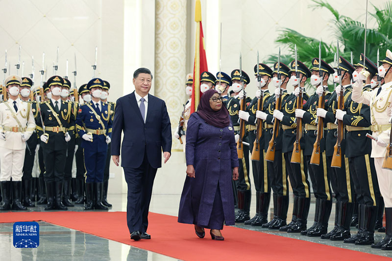 Xi Jinping mantém conversa??es com presidente da Tanzania