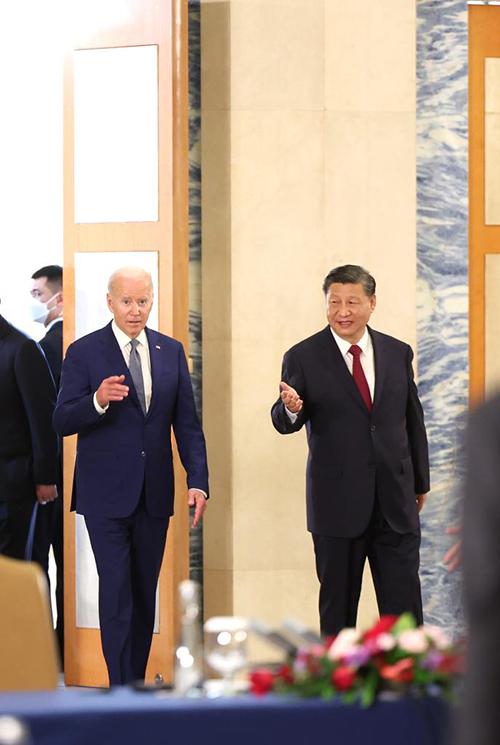 Xi Jinping e Biden realizam troca franca e profunda de opini?es sobre la?os bilaterais e principais quest?es globais