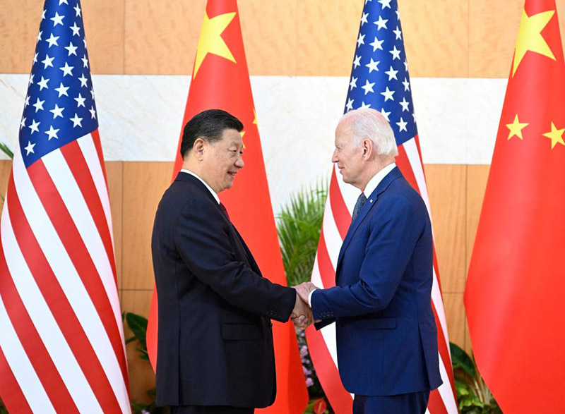 Xi Jinping e Biden realizam troca franca e profunda de opini?es sobre la?os bilaterais e principais quest?es globais