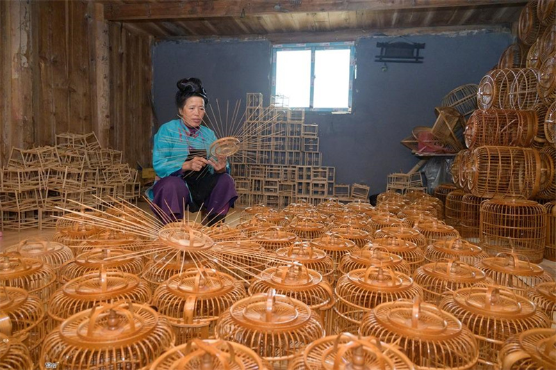 Aldeia é famosa por gaiolas feitas à m?o em Guizhou