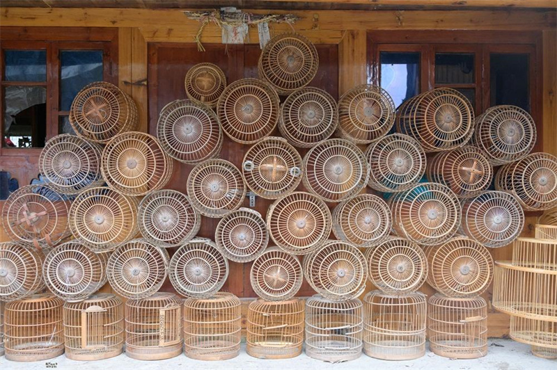 Aldeia é famosa por gaiolas feitas à m?o em Guizhou
