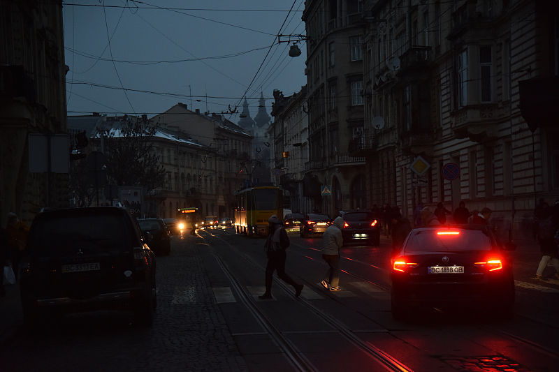 Ucrania registra cortes energéticos em todo o país