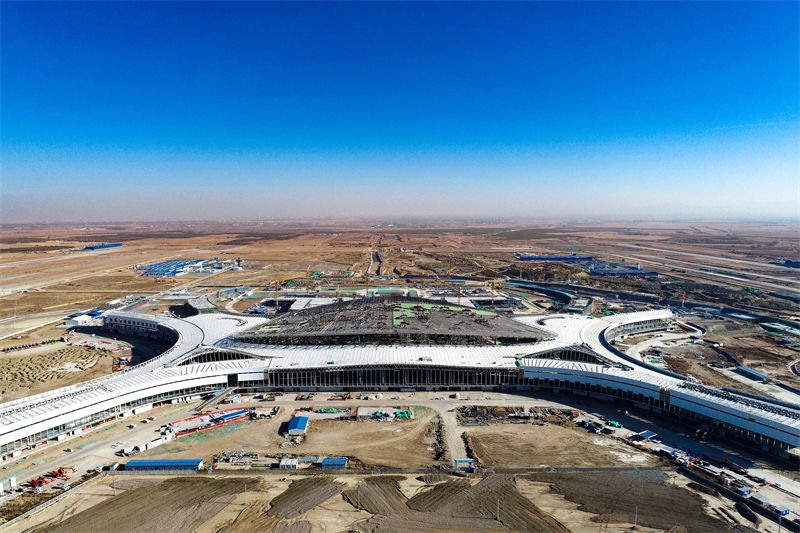 Mongólia Interior: constru??o do terminal do novo aeroporto de Hohhot é preliminarmente concluída
