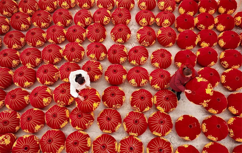 Guizhou intensifica produ??o de lanternas para receber Ano Novo Chinês