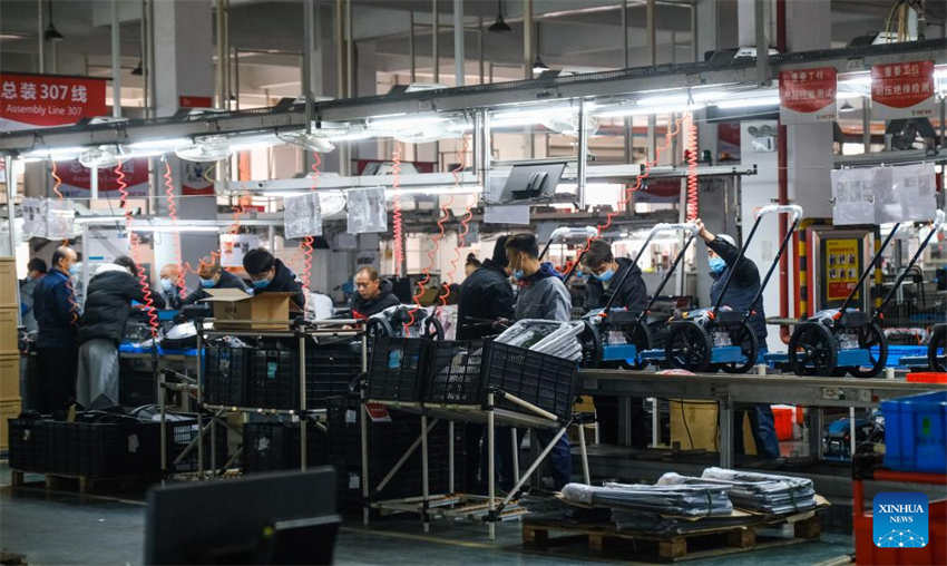 Empresas no leste da China aceleram produ??o durante Festival da Primavera