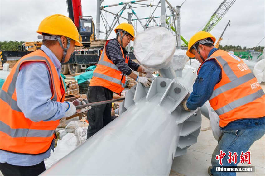 Centro de Lan?amentos Aeroespaciais Comerciais de Hainan entra no estágio de instala??o