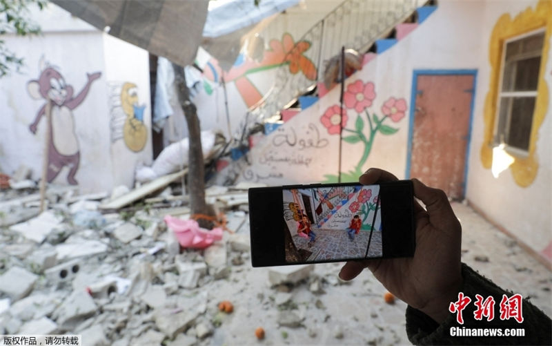 Galeria: jardim de infancia fica em ruínas após terremoto na Síria