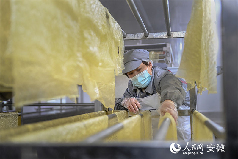 Anhui: vila com oficinas de produ??o caseira de tofu torna-se modelo nacional