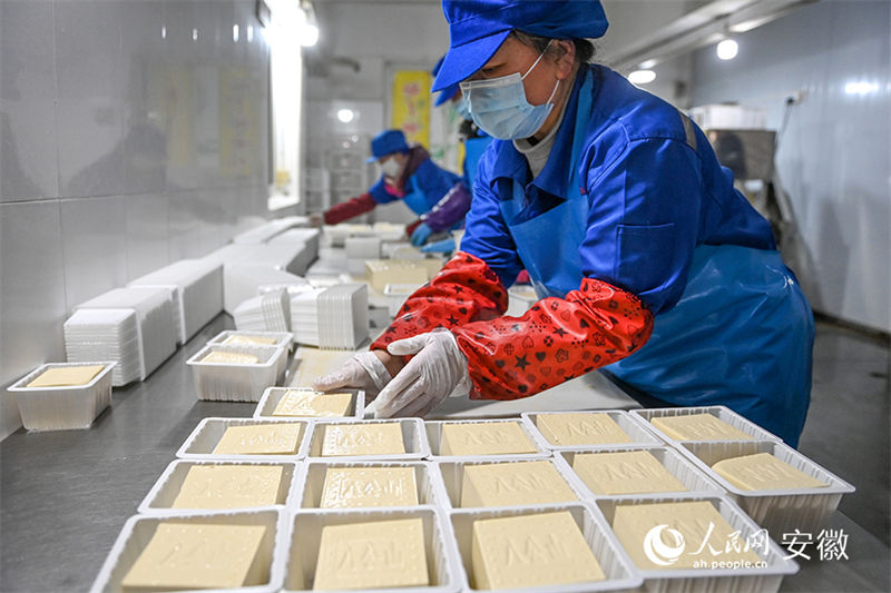 Anhui: vila com oficinas de produ??o caseira de tofu torna-se modelo nacional