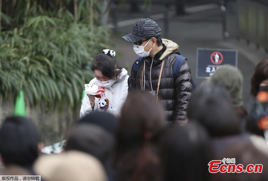 Japoneses se despedem do panda gigante Xiang Xiang