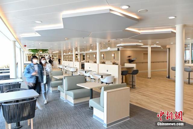 Navio cruzeiro de luxo inovador híbrido construído em Guangzhou prestes a partir para a Europa