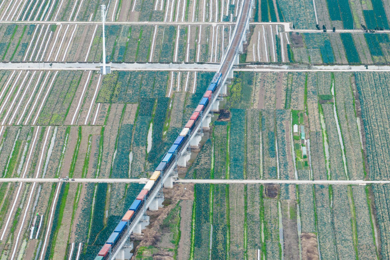 Província chinesa de Zhejiang lan?a trem de carga Taizhou-Laos 
