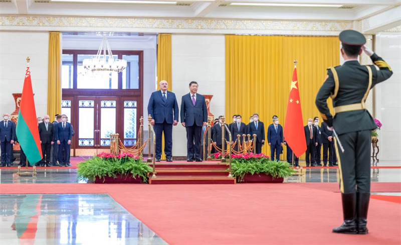 Presidentes da China e da Bielorrússia se reúnem em Beijing
