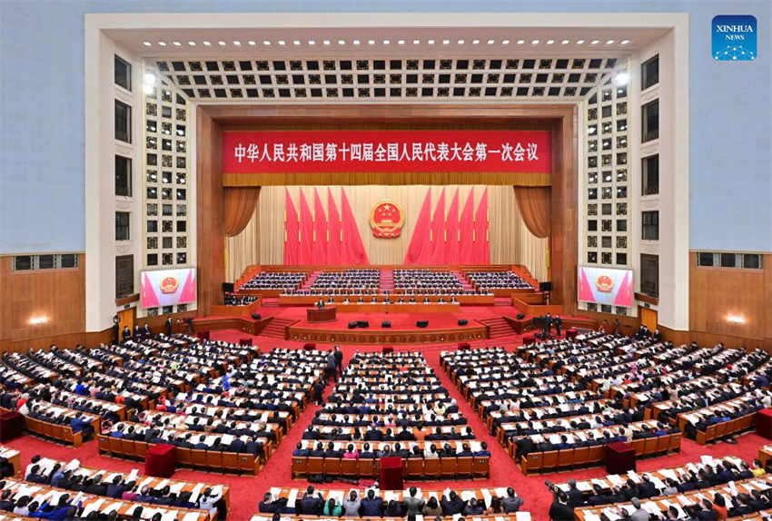 Legislativo nacional da China realiza 2a reuni?o plenária da sess?o anual