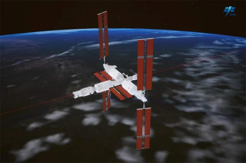 Espa?onave de carga Tianzhou-6 da China acopla à combina??o de esta??o espacial