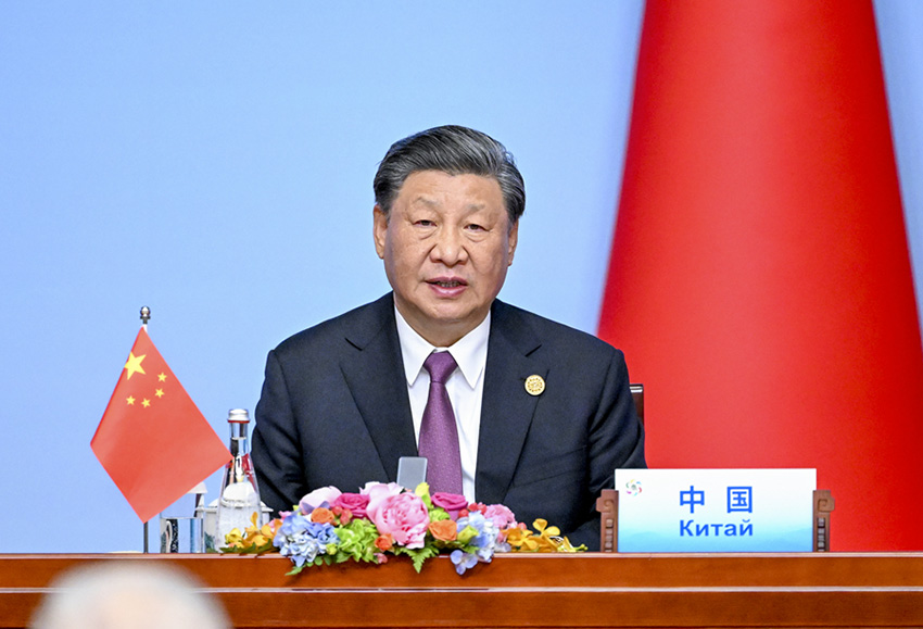 Xi Jinping e líderes da ásia Central se reúnem com a imprensa após Cúpula China-ásia Central