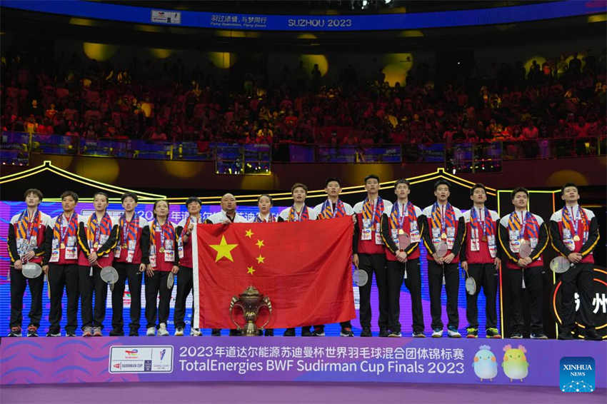 China vence Coreia do Sul e conquista a 13a BWF Sudirman Cup 2023