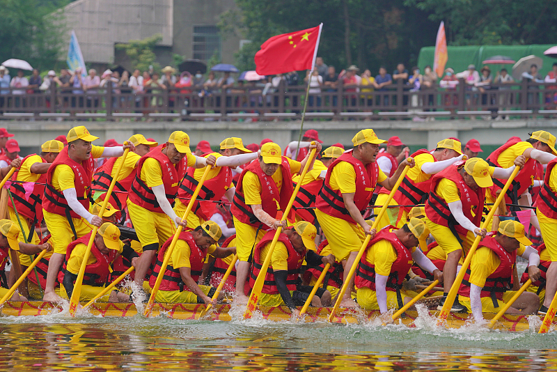 Hunan: Yiyang prepara corridas de barco-drag?o de dupla fila de 100 metros