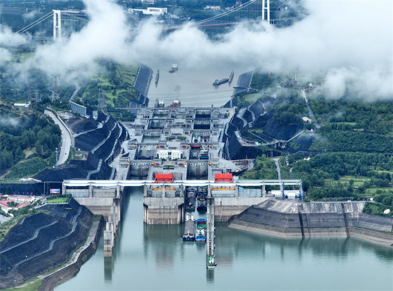 Transporte de mercadorias através da barragem das Três Gargantas excede 1,91 bilh?o de toneladas em 20 anos