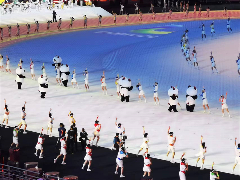 Cerim?nia inaugural da 31a Universíade de Ver?o realizada em Chengdu