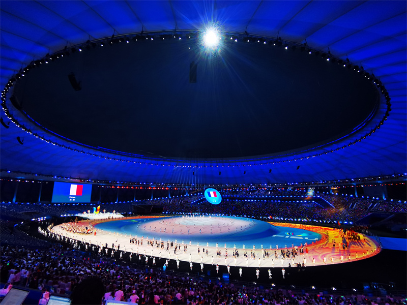 Cerim?nia inaugural da 31a Universíade de Ver?o realizada em Chengdu