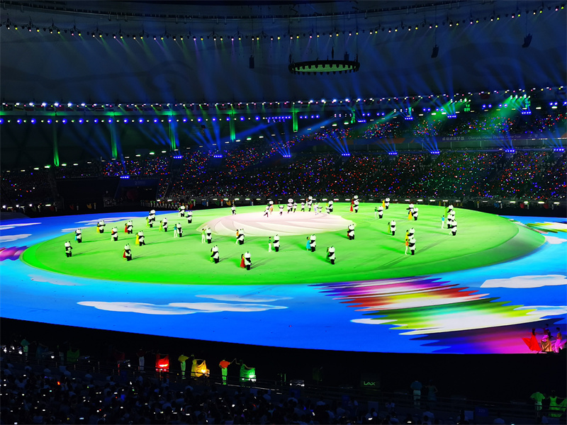 Cerim?nia inaugural da 31a Universíade de Ver?o realizada em Chengdu