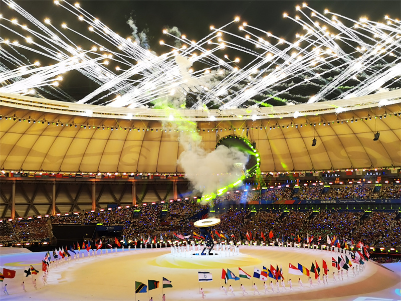 Cerim?nia inaugural da 31a Universíade de Ver?o realizada em Chengdu