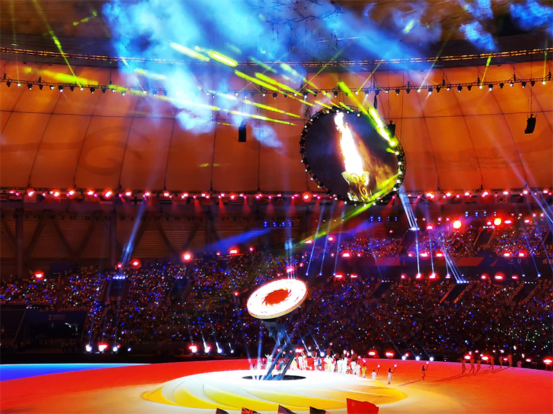 Cerim?nia inaugural da 31a Universíade de Ver?o realizada em Chengdu