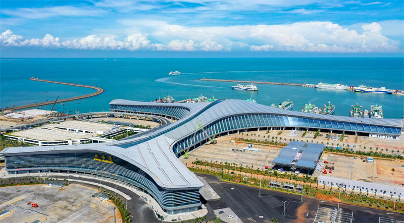 Constru??o do terminal rodoviário de transporte entra na fase final em Haikou