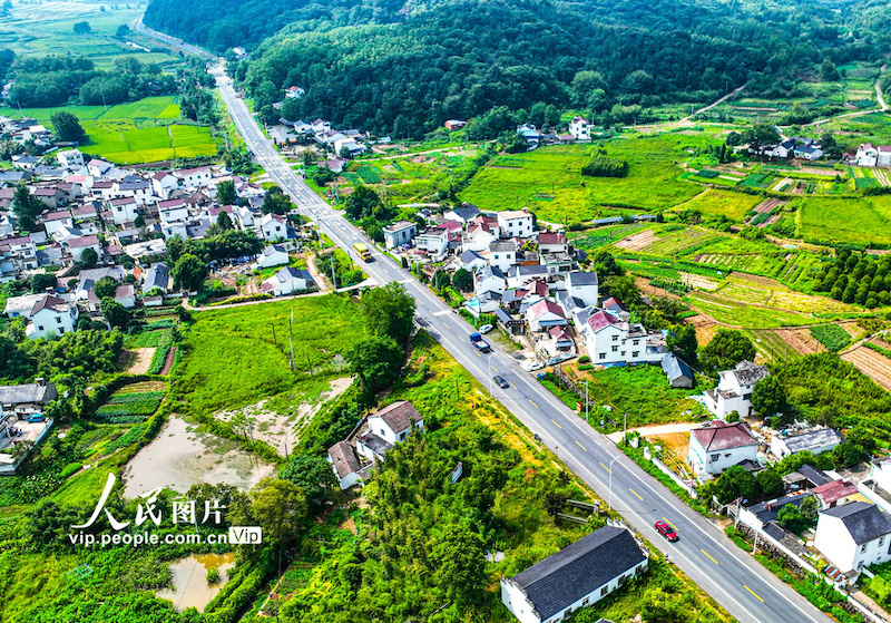 Estradas desimpedidas e beleza paisagística contribuem para revitaliza??o rural no leste da China