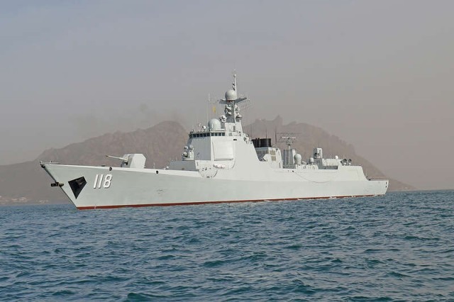 45a frota naval chinesa parte para miss?o de escolta no Golfo de áden