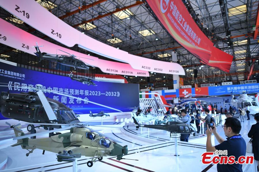 6a Exposi??o de Helicópteros da China inaugurada em Tianjin