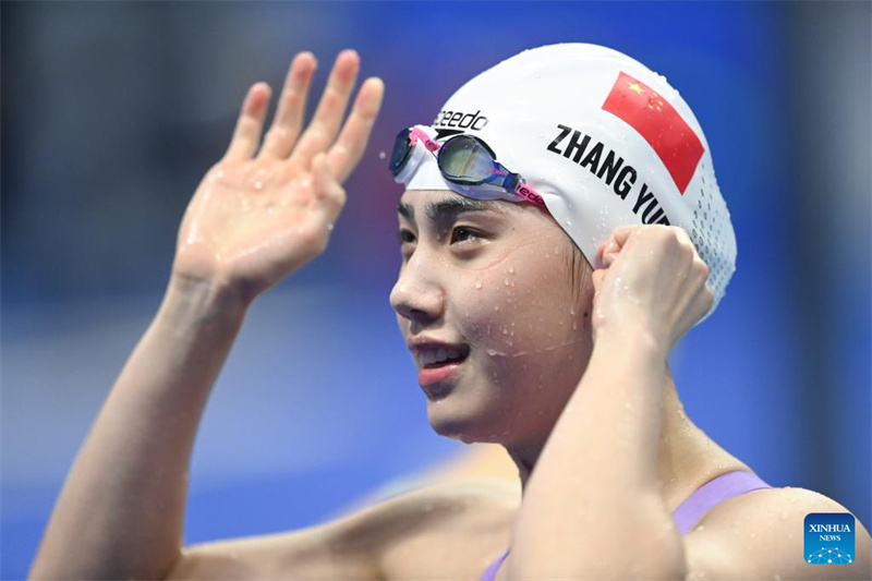 Nadadora campe? olímpica Zhang Yufei conquista 6o ouro em Jogos Asiáticos de Hangzhou